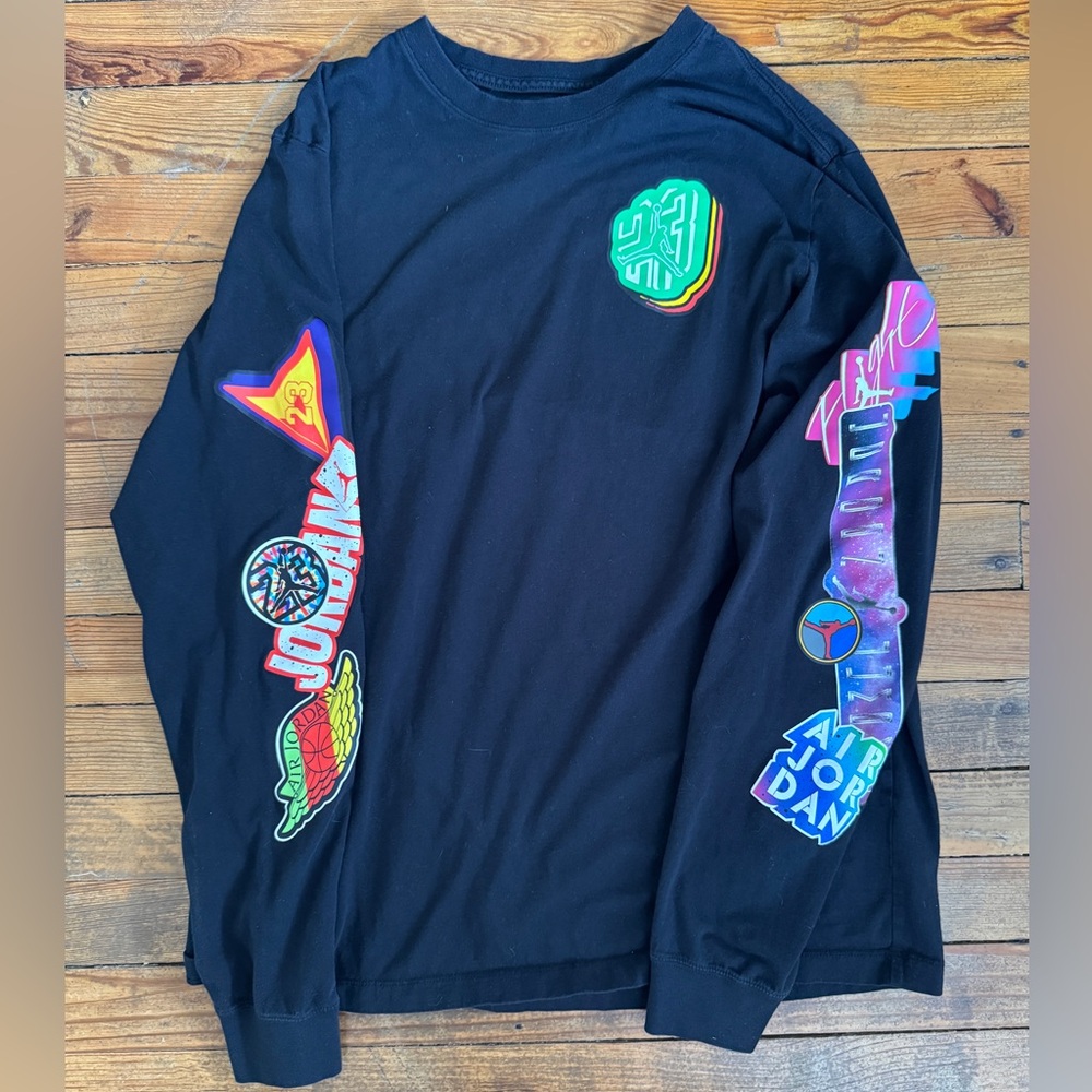 Black Long Sleeve Air Jordan Shirt